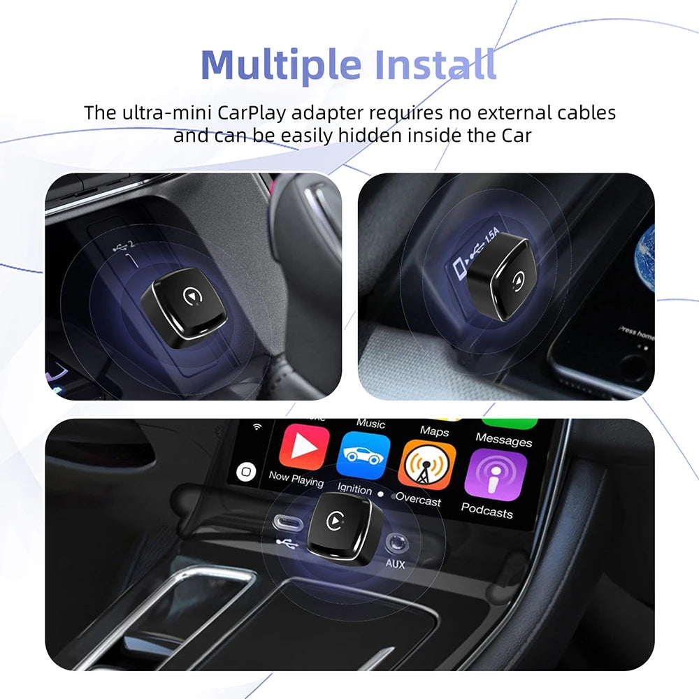 Adaptador SmartDrive - CarPlay e Android Auto Sem Fios (2 em 1) Universal