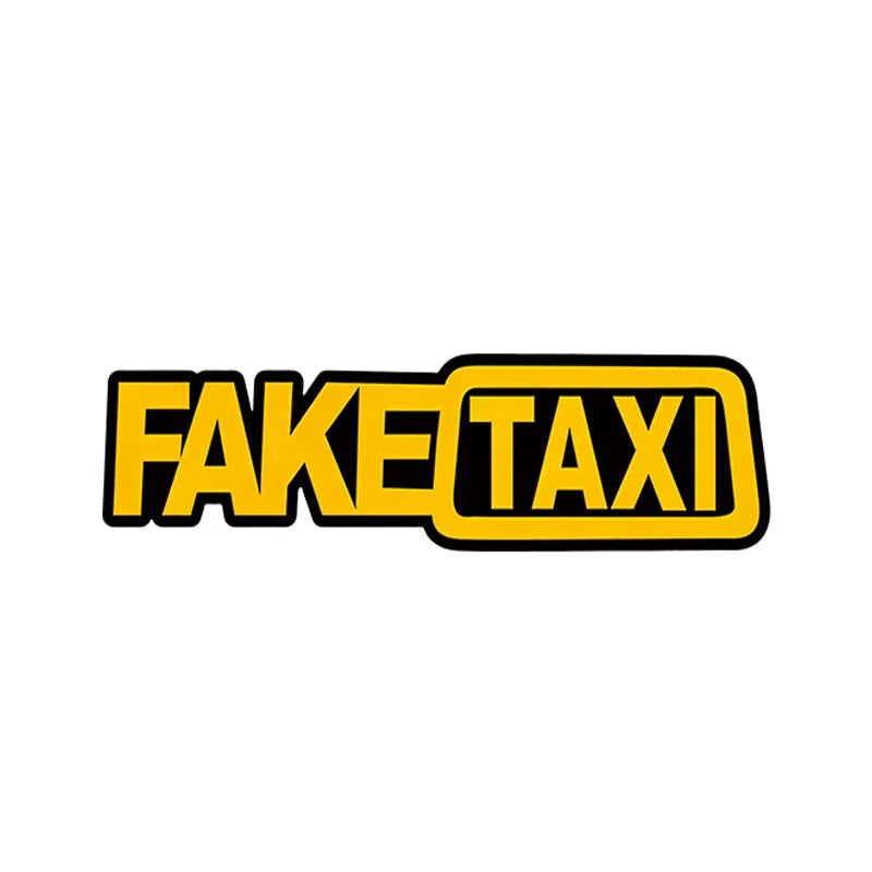 Autocolantes Fake Taxi — Vinil Resistente à Água para Carro e Mota