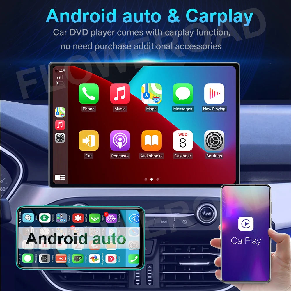 Rádio Android 13.3" Ecrã Grande