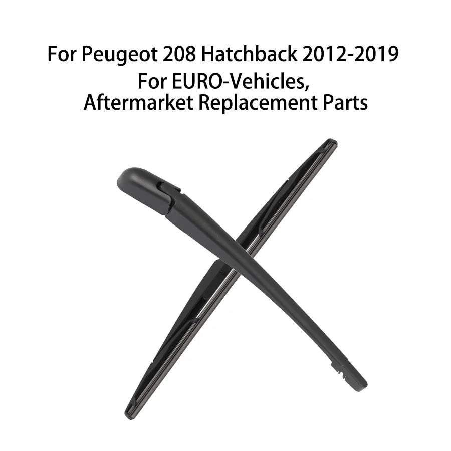 Escova e Braço do Limpa-Vidros Traseiro para Peugeot 208 Hatchback 2012-2019