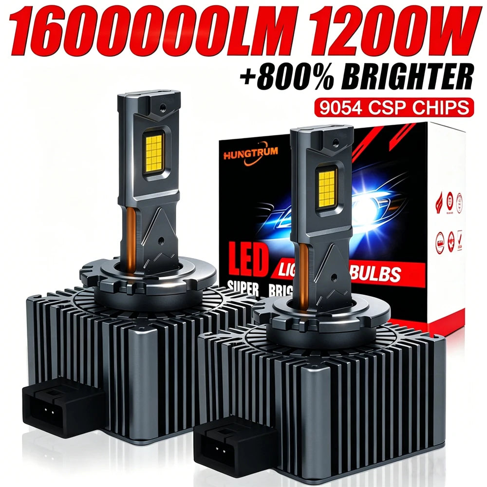 Faróis LED D3S D1S Canbus Ultra Potentes