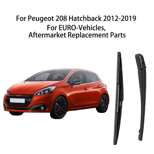 Escova e Braço do Limpa-Vidros Traseiro para Peugeot 208 Hatchback 2012-2019