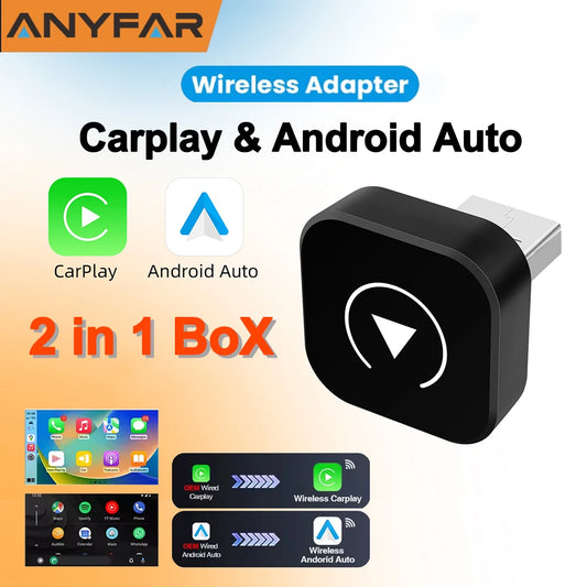 Adaptador SmartDrive - CarPlay e Android Auto Sem Fios (2 em 1) Universal