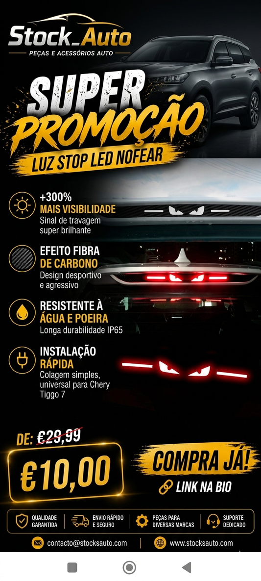 Luz Stop LED NoFear